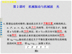 高考物理大二輪專題復(fù)習(xí)與增分策略 專題9 第2課時(shí) 機(jī)械振動(dòng)與機(jī)械波　光課件