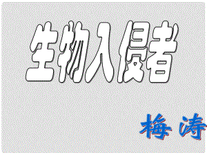 浙江省泰順縣新城學(xué)校八年級(jí)語(yǔ)文上冊(cè)《第19課 生物入侵者》課件 新人教版