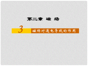 浙江省溫州市第十一中學(xué)高中物理 磁場對(duì)通電導(dǎo)線的作用力課件 新人教版選修11