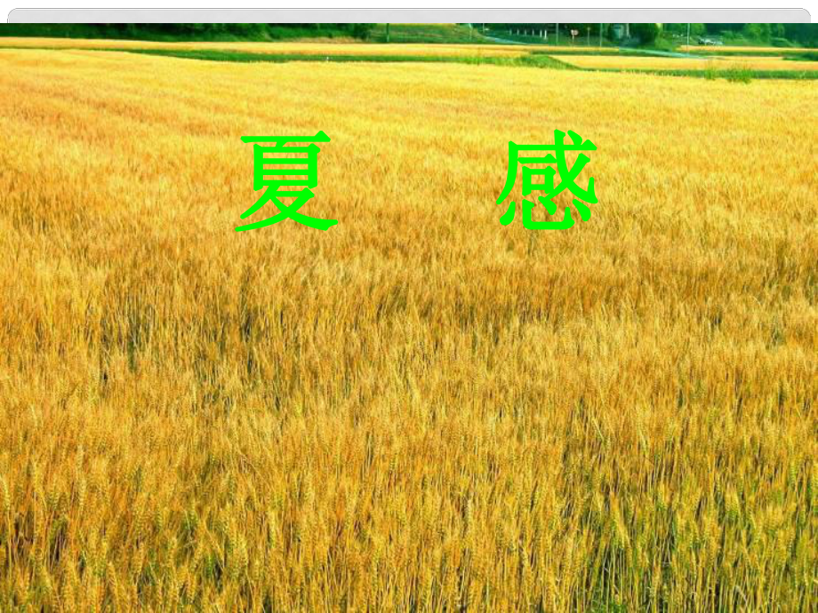 河南省虞城縣第一初級(jí)中學(xué)七年級(jí)語(yǔ)文上冊(cè) 夏感課件 新人教版_第1頁(yè)