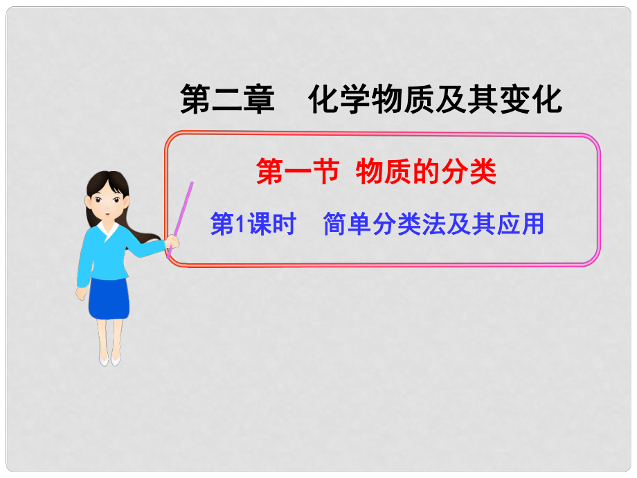 山西省怀仁县巨子学校高中化学 物质的分类课件 新人教版必修1_第1页