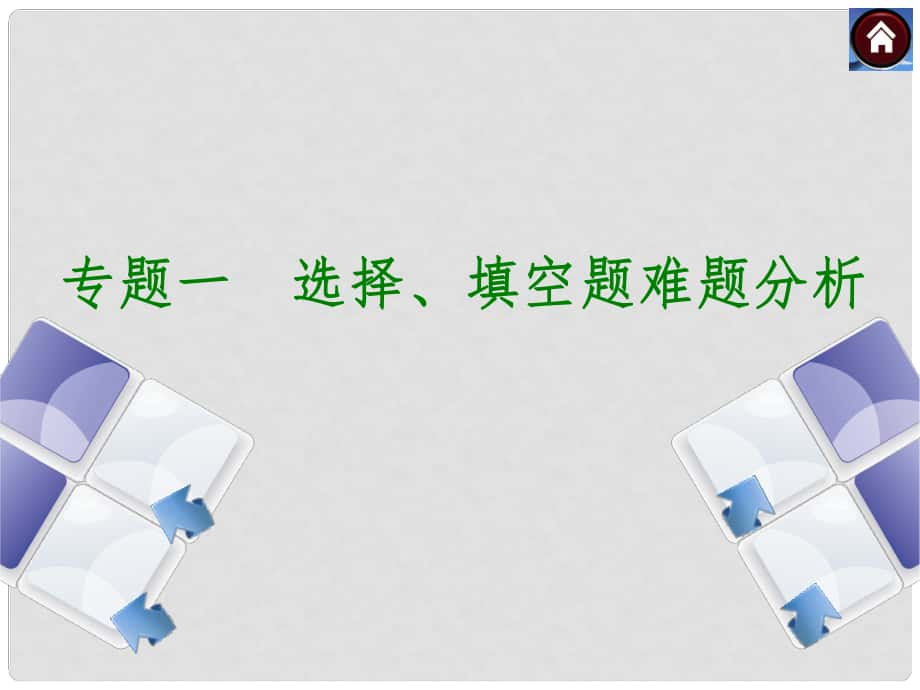 安徽省中考數(shù)學(xué)專題復(fù)習(xí) 專題1 選擇、填空題難題分析課件_第1頁