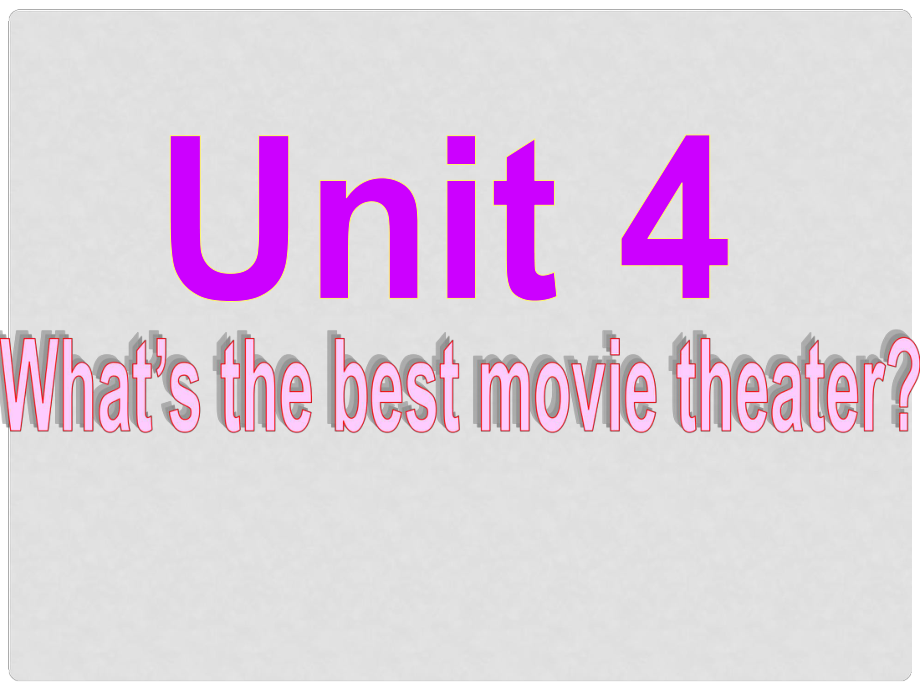 內(nèi)蒙古包頭市第三十六中學(xué)八年級英語上冊 Unit 4 What’s the best movie theater Section B 2 3aSelf check課件 （新版）人教新目標版_第1頁