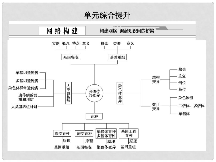 高考生物一輪復(fù)習(xí) 單元綜合提升 蘇教版_第1頁