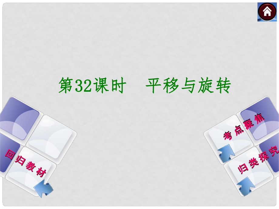 中考数学复习方案 第32课时 平移与旋转课件 华东师大版_第1页