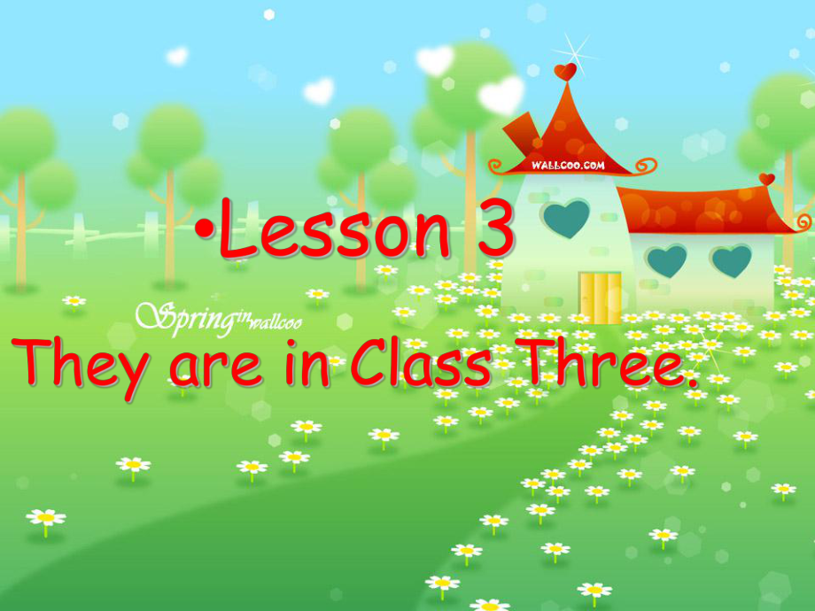 科普版英語四下Lesson 3They are in Class Three課件1_第1頁