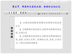 高考數(shù)學 第三章 第五節(jié) 兩角和與差的正弦、余弦和正切公式課件 文 新人教A版