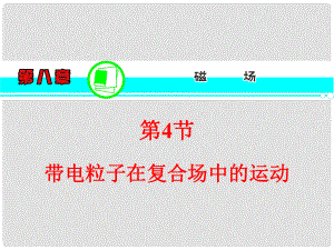 高考物理一輪復(fù)習(xí)方案 （高頻考點(diǎn)+熱點(diǎn)導(dǎo)練+歷年高考題）第8章 第4節(jié) 帶電粒子在復(fù)合場(chǎng)中的運(yùn)動(dòng)課件 新人教版