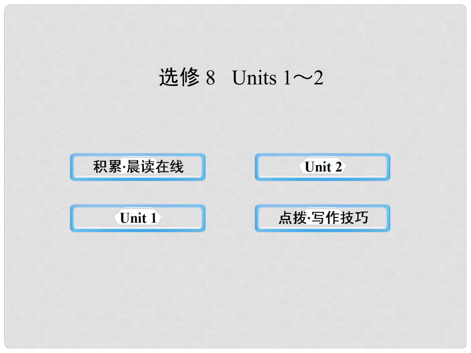 高中英語 Units12課件 新人教版選修8_第1頁