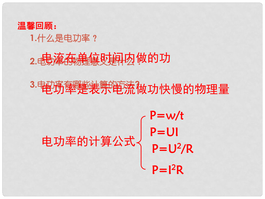 江西省吉安縣油田中學(xué)九年級(jí)物理全冊(cè) 16.3 測(cè)量電功率課件 （新版）滬科版_第1頁(yè)