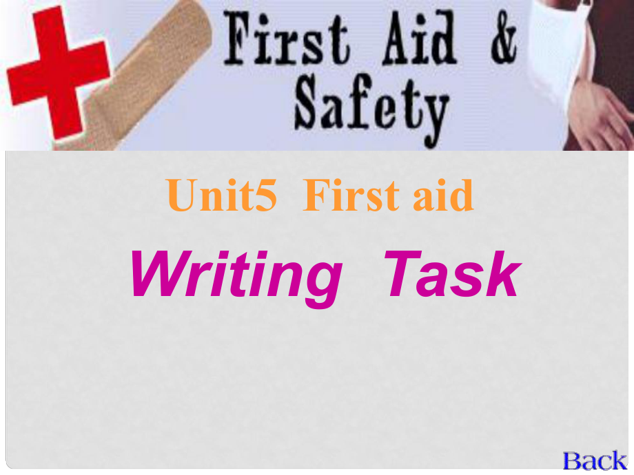 湖南省師范大學(xué)附屬中學(xué)高中英語 Unit5 First aid Writing Task課件_第1頁