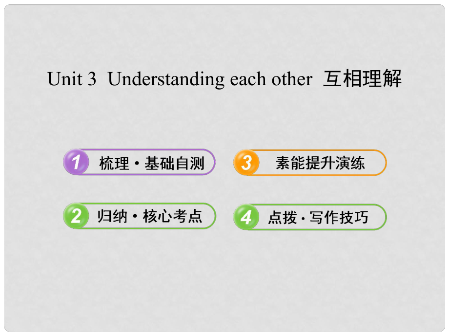 高中英語 Unit 3 Understanding each other課件 譯林牛津版選修6_第1頁