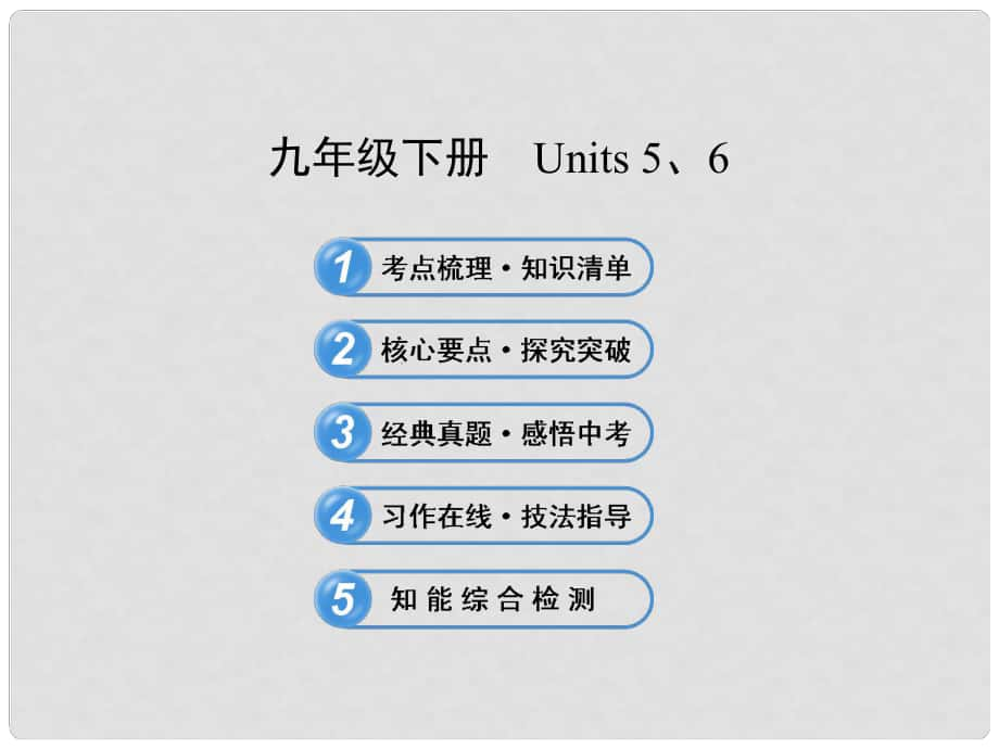 中考英語 九下 Units 56復(fù)習(xí)課件 冀教版_第1頁