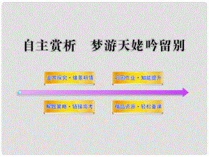 高中語文 《夢游天姥吟留別》全程學習課件 新人教版《中國古代詩歌散文欣賞》