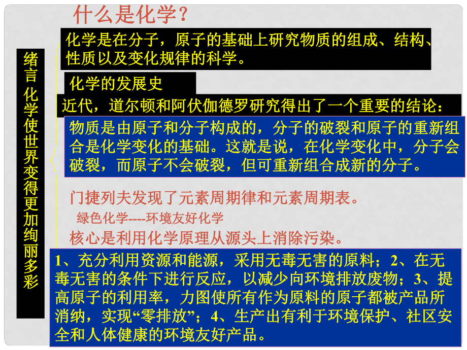 九年級(jí)化學(xué)上冊(cè) 第一單元 走進(jìn)化學(xué)世界復(fù)習(xí)課件 新人教版_第1頁(yè)