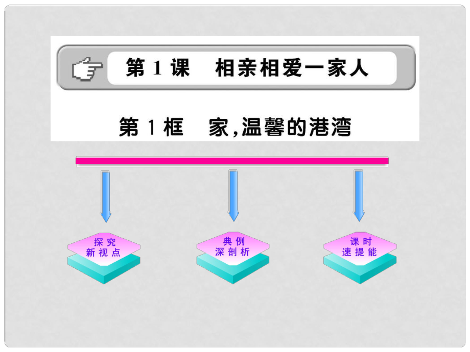 20011版八年級(jí)政治上冊(cè) 家溫馨的港灣課件 人民版_第1頁(yè)