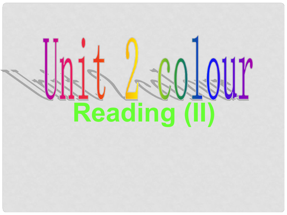 江蘇省連云港市田家炳中學九年級英語上冊《Unit 2 Colour Reading II》課件 牛津版_第1頁