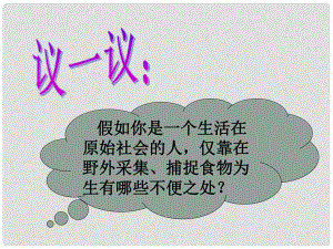 江西省吉安縣油田中學(xué)七年級歷史上冊《第2課 原始的農(nóng)耕生活》課件 新人教版