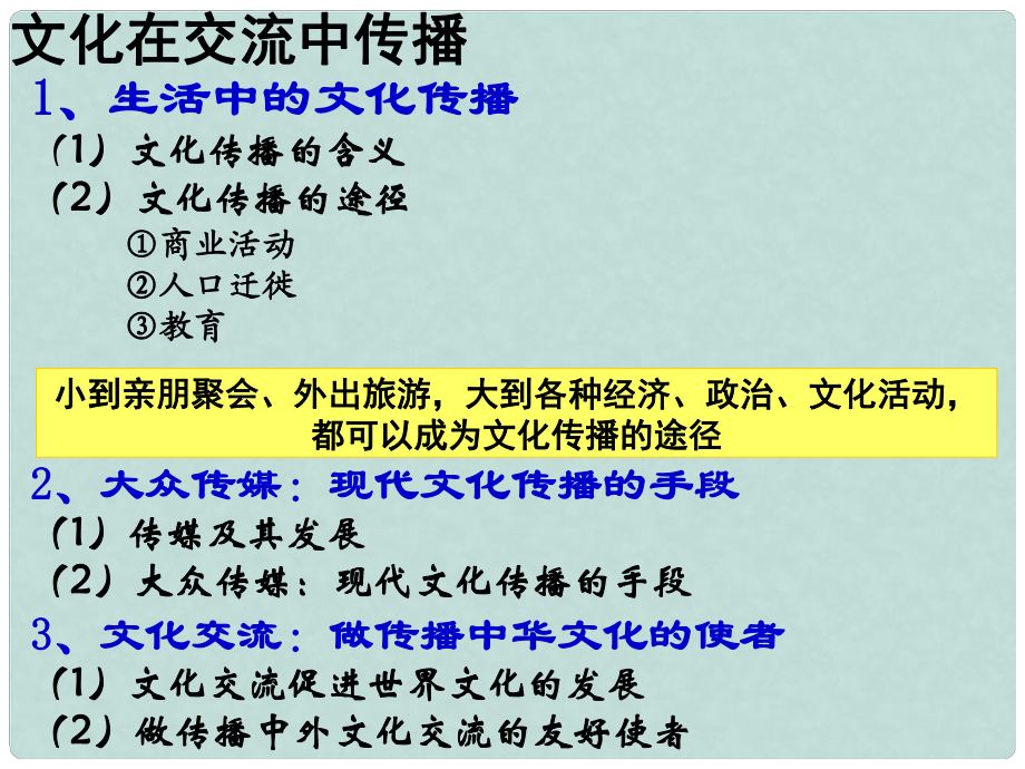 高中政治 傳統(tǒng)文化的繼承課件 新人教版必修3_第1頁