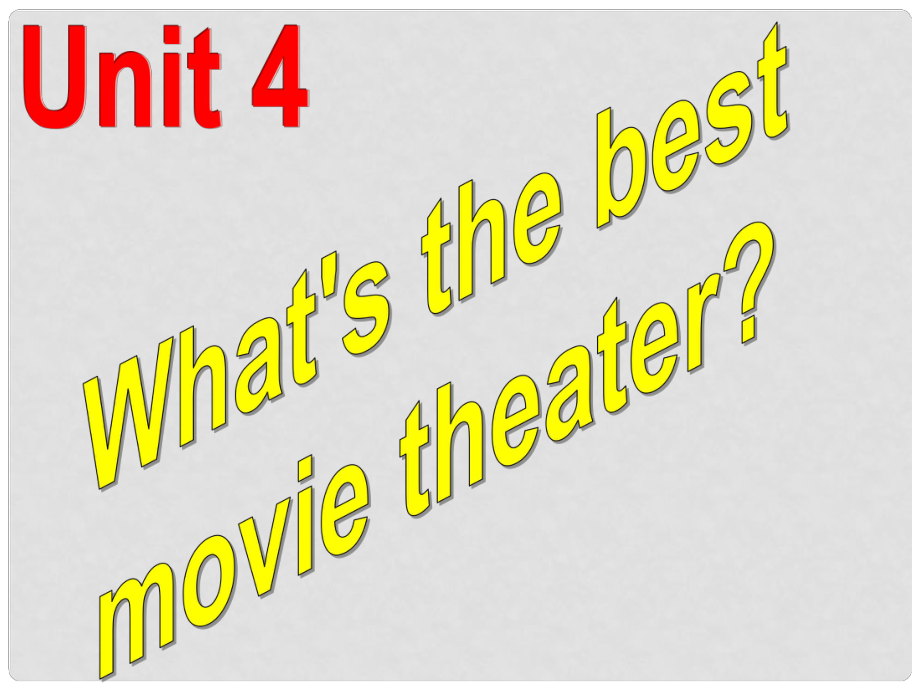 內(nèi)蒙古包頭市第三十六中學(xué)八年級英語上冊 Unit 4 What’s the best movie theaterSection A 2 Grammar focus3c課件 （新版）人教新目標(biāo)版_第1頁