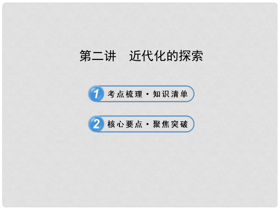 中考?xì)v史復(fù)習(xí) 第六單元列強(qiáng)的侵略與中國人民的抗?fàn)幖敖奶剿?第二講 近代化的探索課件 新人教版_第1頁