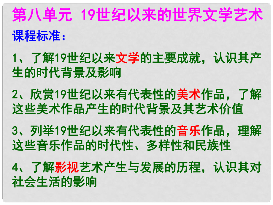 高中歷史 第22課 文學(xué)的繁榮課件 新人教版必修3_第1頁(yè)