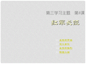 重慶市萬州區(qū)塘坊初級中學(xué)八年級歷史上冊 第12課 紅軍長征課件 新人教版