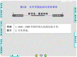 高考?xì)v史一輪復(fù)習(xí) 第三單元第6講 太平天國(guó)運(yùn)動(dòng)與辛亥革命課件 新人教版
