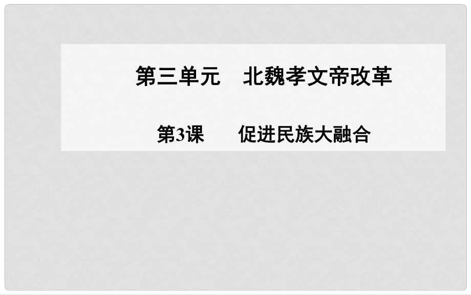 高中歷史 第3課 促進(jìn)民族大融合課件 新人教版選修1_第1頁