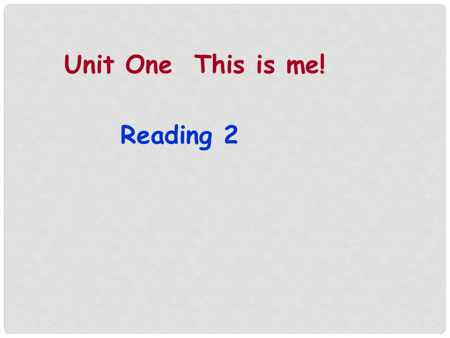 七年級英語上冊 7A Unit One This is me!課件 牛津版_第1頁