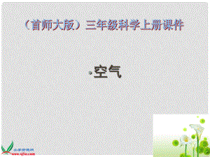 三年級科學(xué)上冊 空氣2課件 首師大版