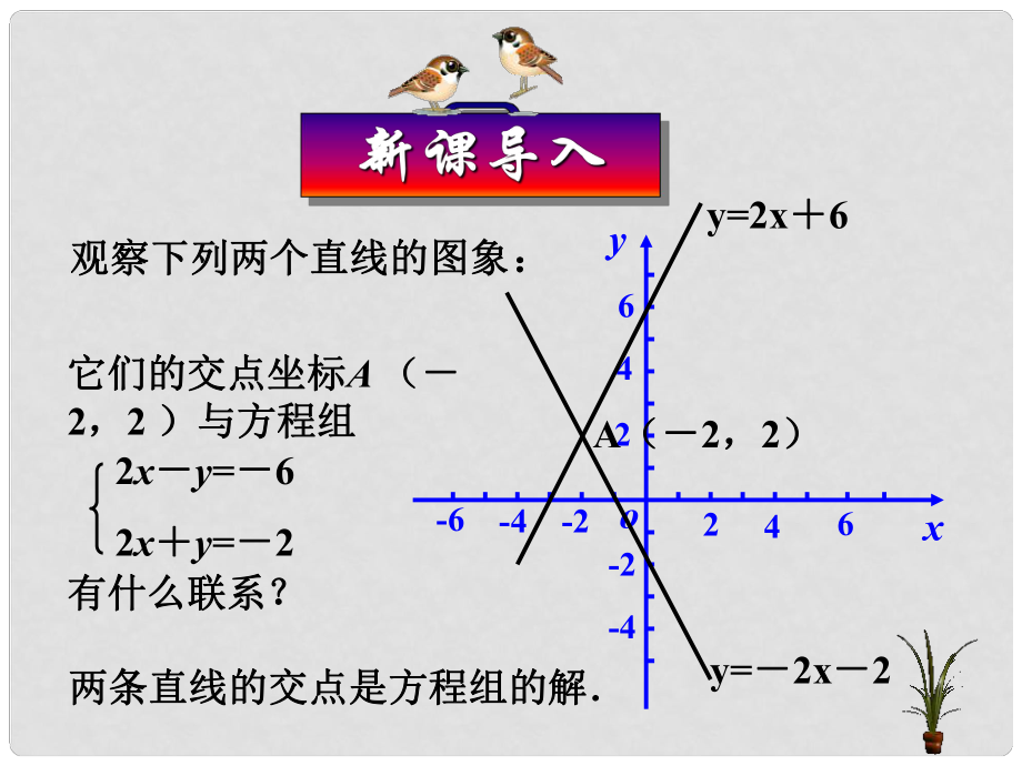 安徽省安慶市桐城呂亭初級(jí)中學(xué)八年級(jí)數(shù)學(xué)上冊(cè) 一次函數(shù)與二元一次方程（組）課件 新人教版_第1頁(yè)