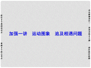 河南省高考物理總復習 第1章 加強1講 運動圖象 追及相遇問題課件