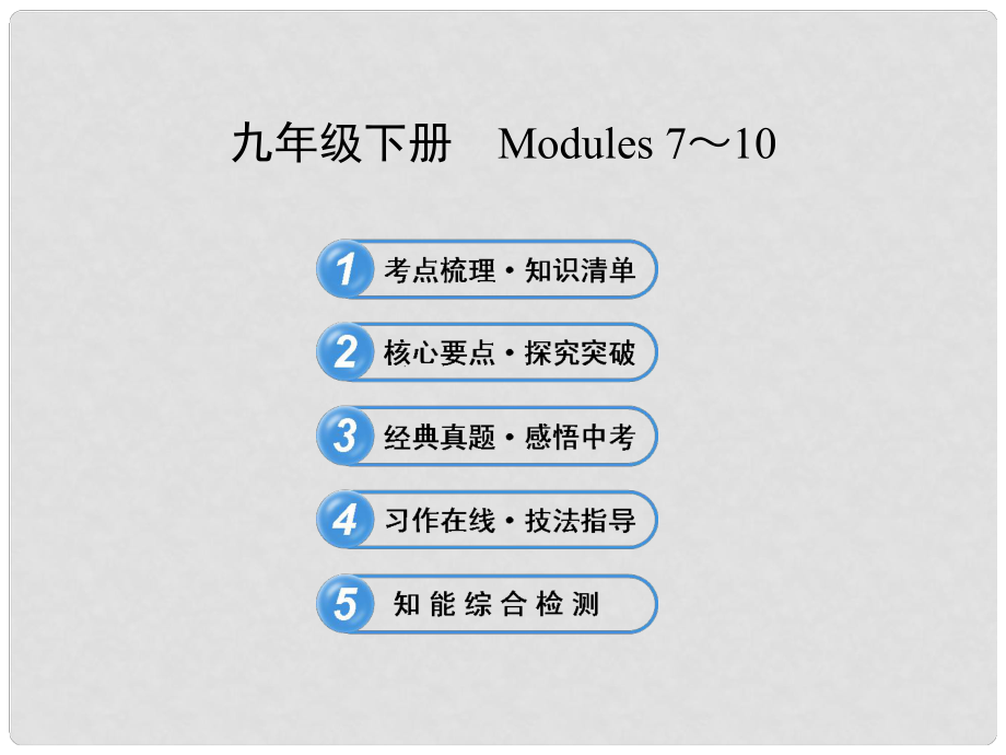 中考英语 九下 Modules 710复习课件 外研版_第1页