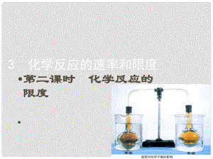 河北省抚宁县第六中学高中化学 2.3.2 化学反应的限度课件 文 新人教版必修2