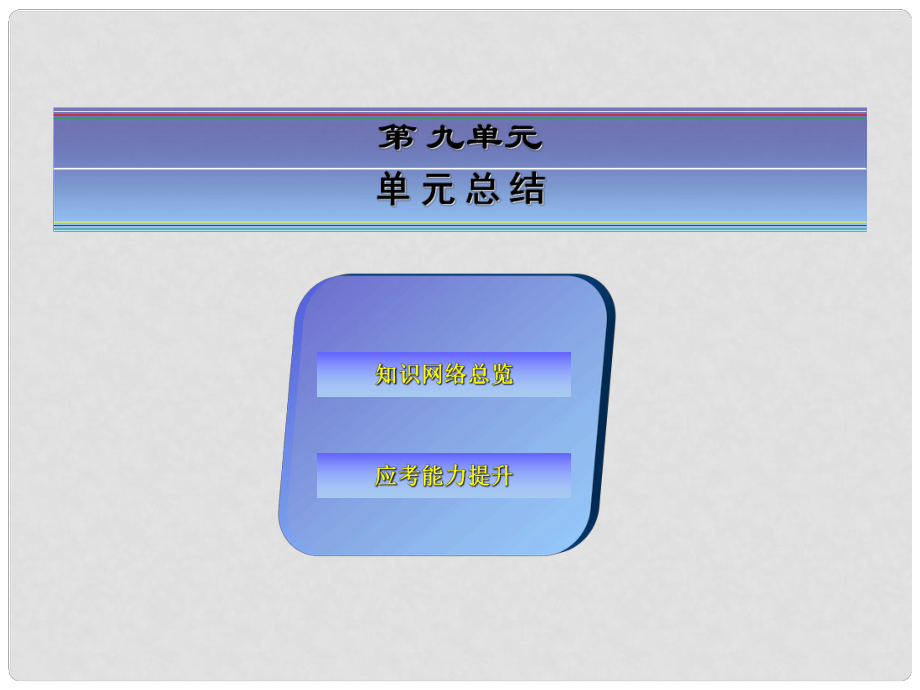 高考?xì)v史大一輪總復(fù)習(xí) 第九單元 走向世界的資本主義市場(chǎng)單元總結(jié)9 人民版_第1頁(yè)