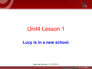 魯科版英語五年級上冊Unit 4Lesson 1 Lucy is in a new school課件2