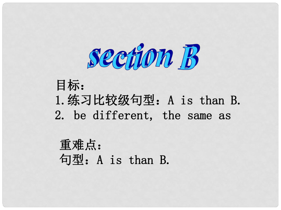 八年級英語Unit6 I am more outgoing than my sister Section B 1課件新人教版_第1頁