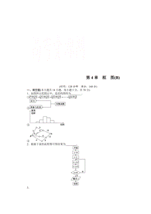 高中數(shù)學(xué)蘇教版選修12習(xí)題：第4章 框圖 章末檢測B