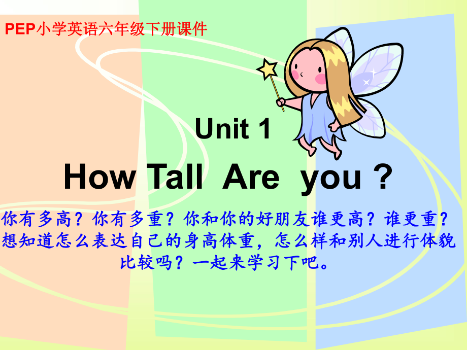 人教新版英語六下unit1 part aPPT課件_第1頁