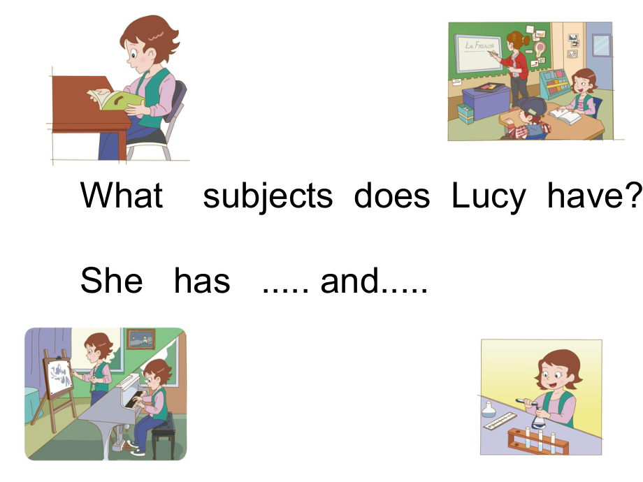 魯科版英語五年級上冊Unit 4Lesson 1 Lucy is in a new school課件_第1頁