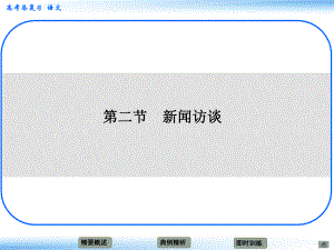 高考語文新一輪總復習 考點突破 第七章第二節(jié) 新聞訪談 考點一新聞的特征課件