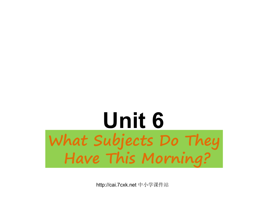 陜旅版小學(xué)英語四年級上冊Unit 6What Subjects Do They Have This Morning課件3_第1頁