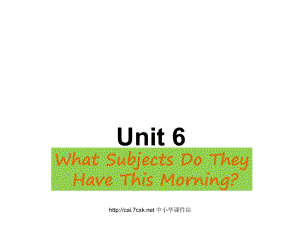 陜旅版小學(xué)英語四年級上冊Unit 6What Subjects Do They Have This Morning課件3