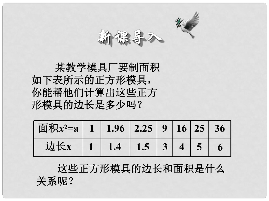 安徽省安慶市桐城呂亭初級中學(xué)八年級數(shù)學(xué)上冊 平方根課件 新人教版_第1頁