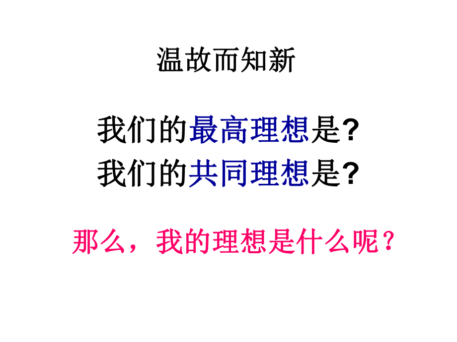 人教版思品九年級第十課第一框正確對待理想與現(xiàn)實(shí)(共27張PPT)_第1頁