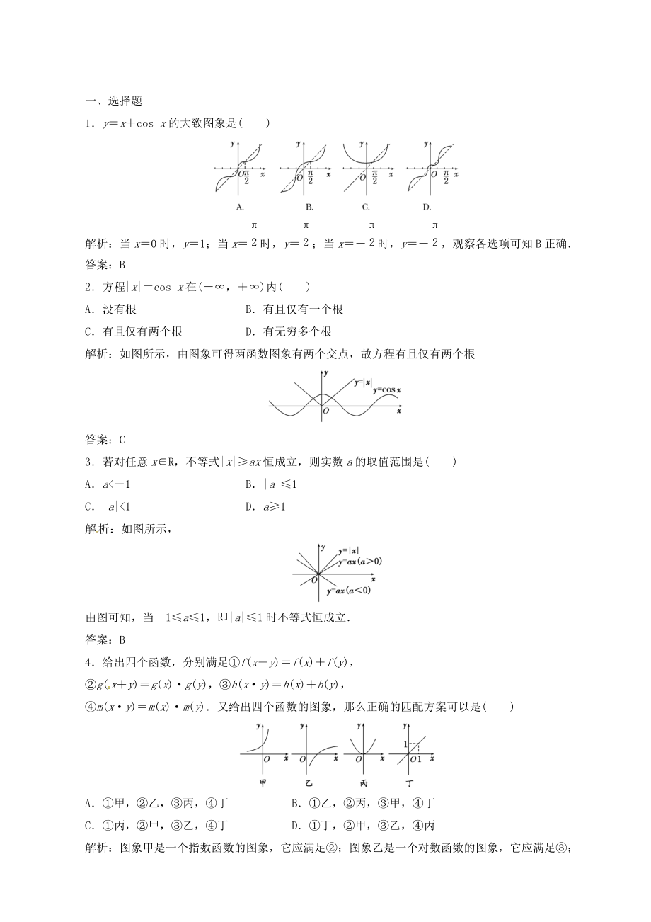 高考数学理一轮复习【2】函数的图象含答案_第1页