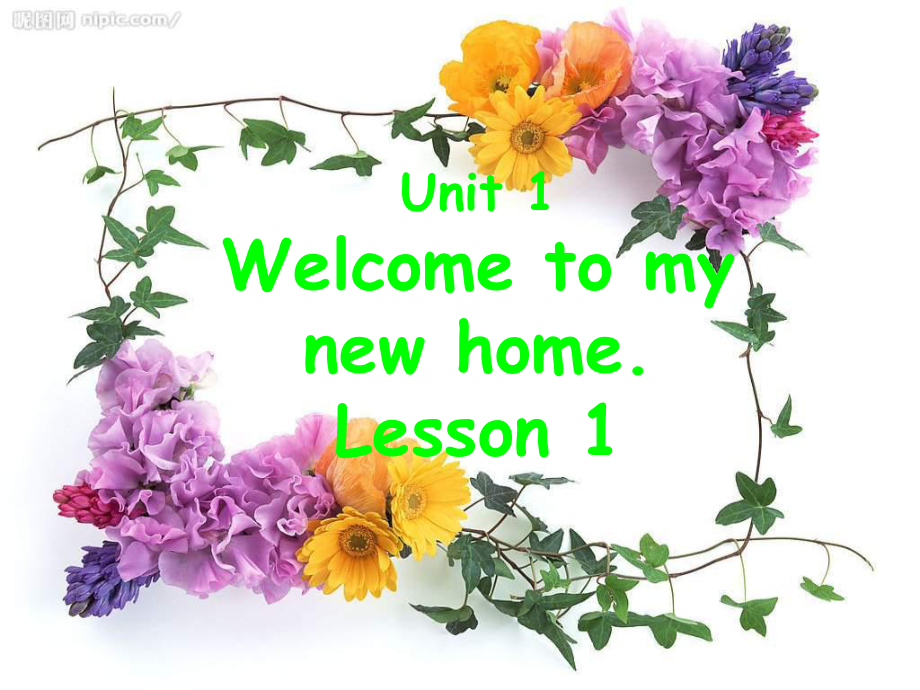 人教新版英語四下Welcome to my new homePPT課件_第1頁