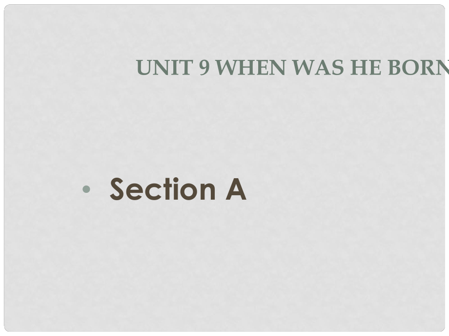 安徽巢湖晖学校八年级英语上unit9整个单元课件（含听力和当堂练习）Unit 9_第1页