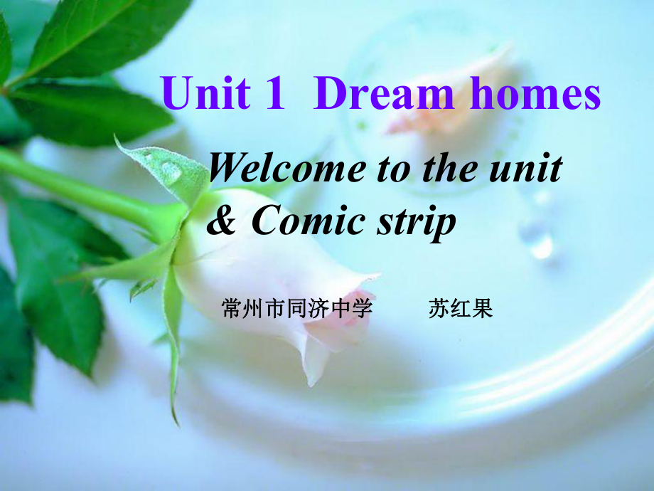 七年級英語Unit1 welcome to the unit 課件_第1頁